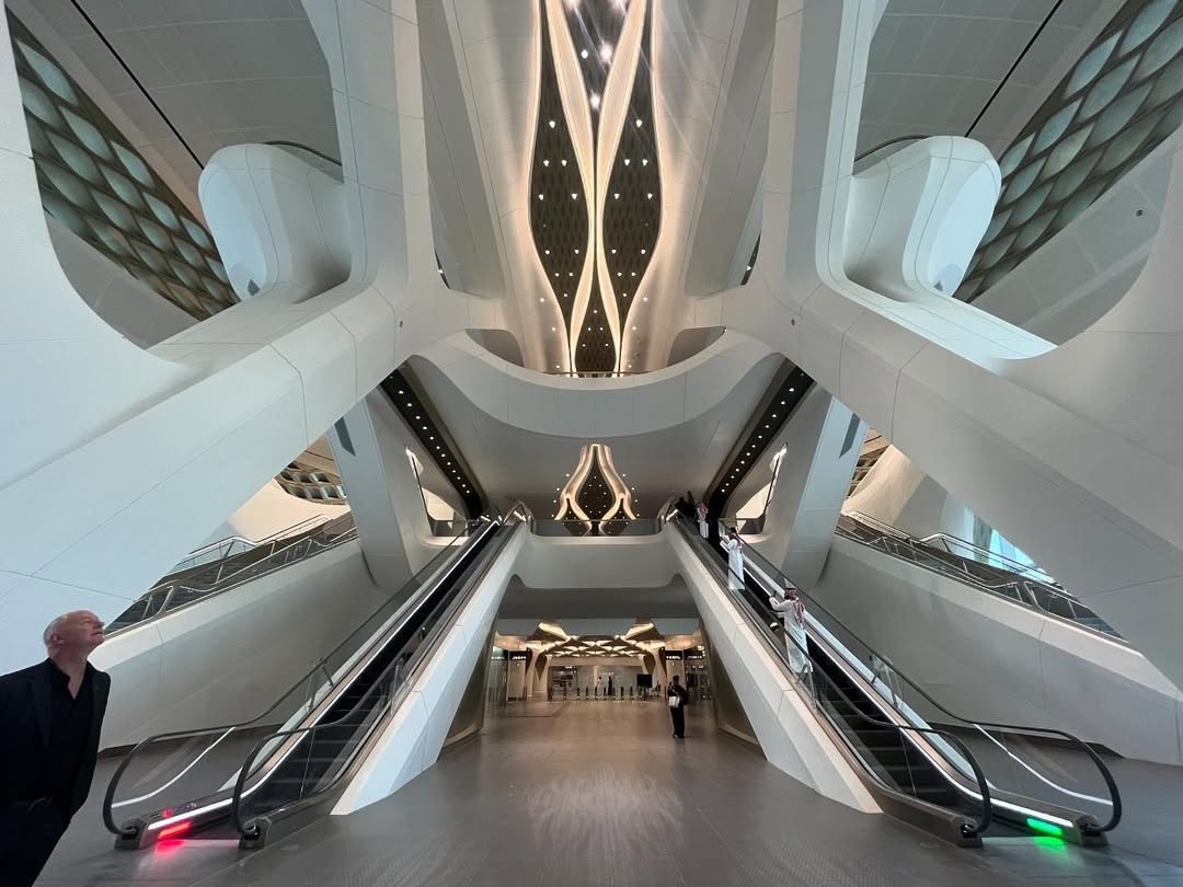 Inside the KAFD Metro Station
